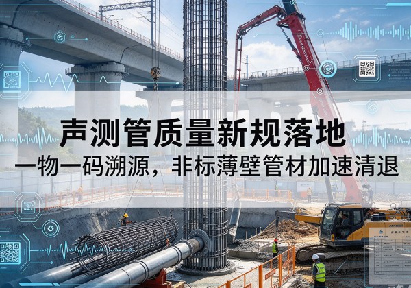 云梦声测管质量新规落地，一物一码溯源，非标薄壁管材加速清退